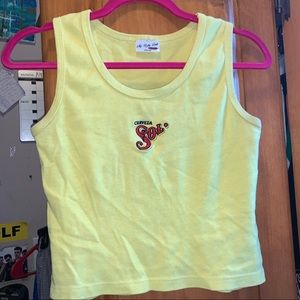 Cerveza sol beer tank top